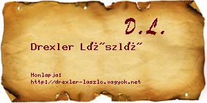 Drexler László névjegykártya