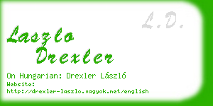 laszlo drexler business card